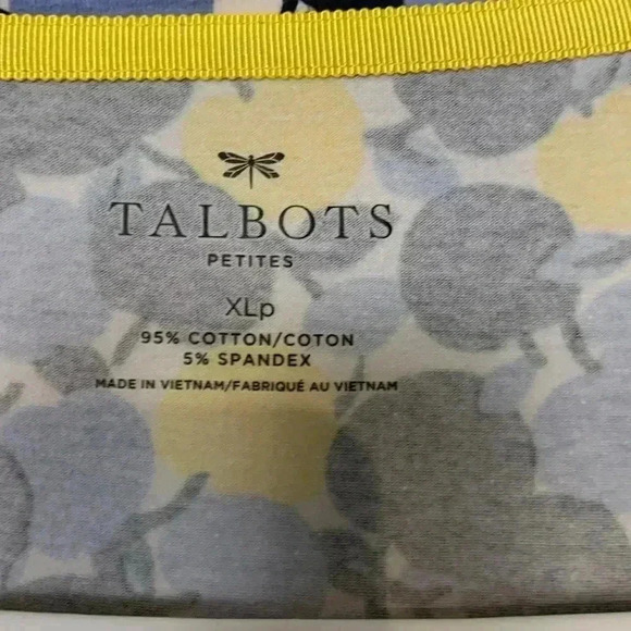 Talbots petite Boat Neck, 3/4 sleeve T Shirt, tons of stretch - Picture 4 of 4